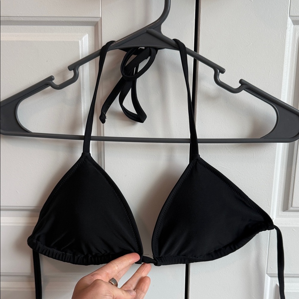 Black Triangle Bikini Top
